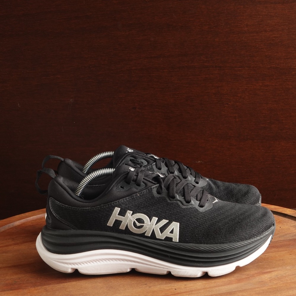 Hoka One One Sneaker Womens SZ 7B BLK Gaviota 5 Athletic Gym Running Shoes READ